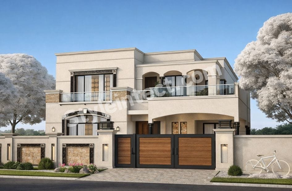 Affordable Architect Exterior Design for a Modern Two-Storey House