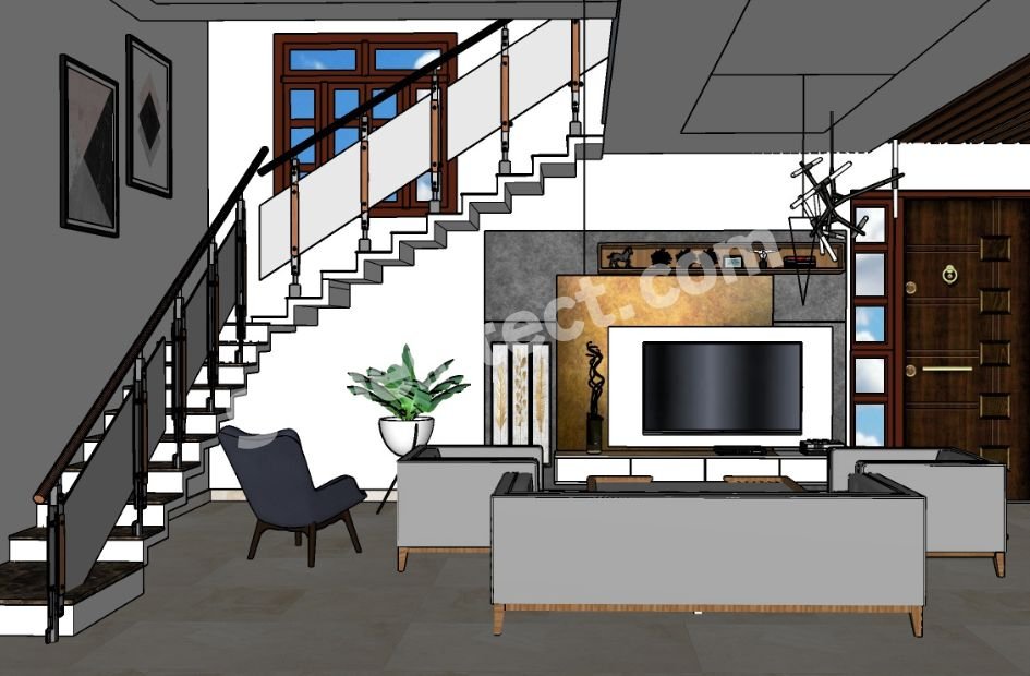 Modern Luxury Living Room Interior Design with Contemporary Architecture and Space Planning Ideas