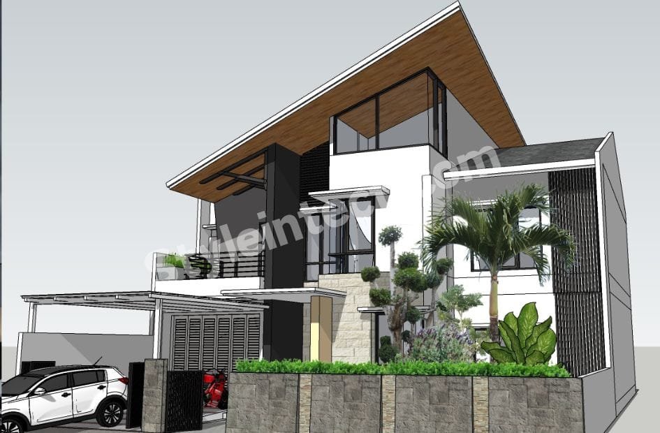 Affordable Architect Exterior Design – The Skyline Crest Modern Villa for Contemporary House Design