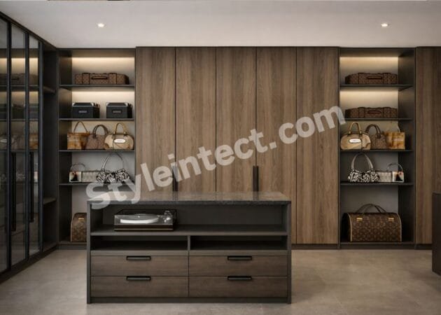 Modern Wooden Wardrobe Design with Smart Storage for Elegant Homes