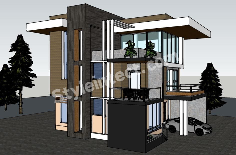 Affordable Architect Exterior Design for a Modern Three-Storey Luxury Home